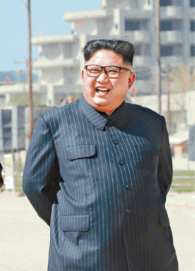■金正恩對舉行美朝峯會有「堅定意志」。 ■金正恩對舉行美朝峯會有「堅定意志」。