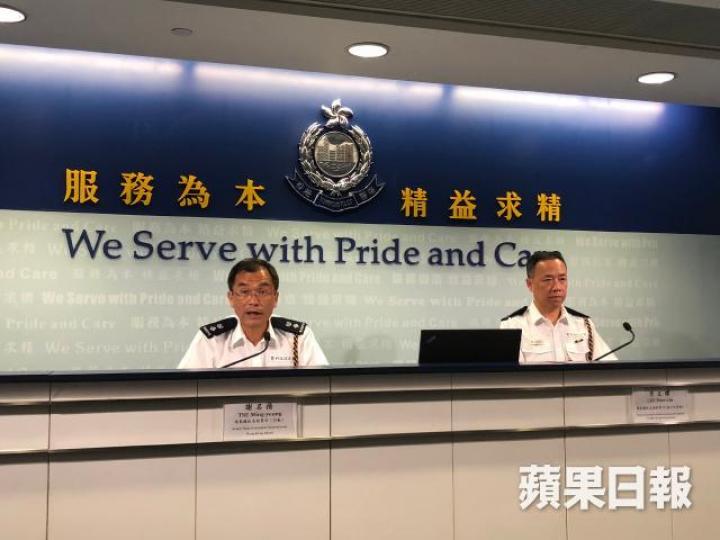 ■警方稱至今未收到團體於六四集會後遊行的申請。羅繼盛攝 ■警方稱至今未收到團體於六四集會後遊行的申請。羅繼盛攝