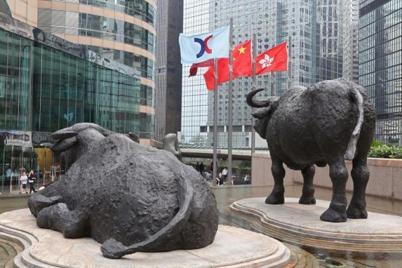 ■在港股昨日大漲下,整體港股通吸資額仍只有約7,980萬元人民幣。資料圖片 ■在港股昨日大漲下,整體港股通吸資額仍只有約7,980萬元人民幣。資料圖片