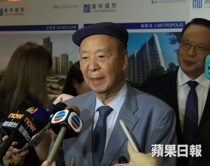 ■嘉華主席呂志和。譚德潤攝 ■嘉華主席呂志和。譚德潤攝