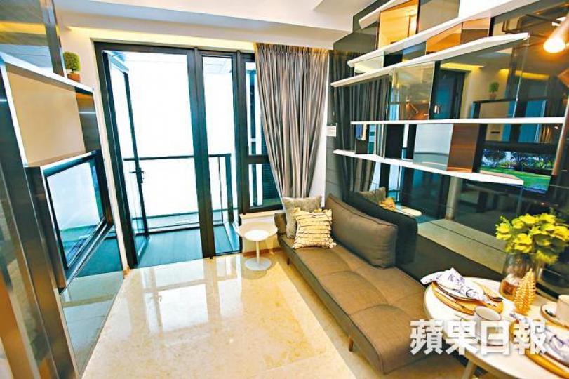 ■喜遇斷供撻定單位重推加價近一成;圖為項目開賣時示範單位。 ■喜遇斷供撻定單位重推加價近一成;圖為項目開賣時示範單位。