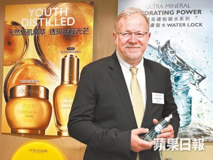 ■歐舒丹Thomas Levilion認為現時是增加派息好時機。 ■歐舒丹Thomas Levilion認為現時是增加派息好時機。