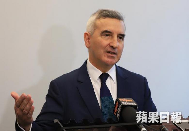 ■香港電訊董事總經理艾維朗。譚德潤攝 ■香港電訊董事總經理艾維朗。譚德潤攝