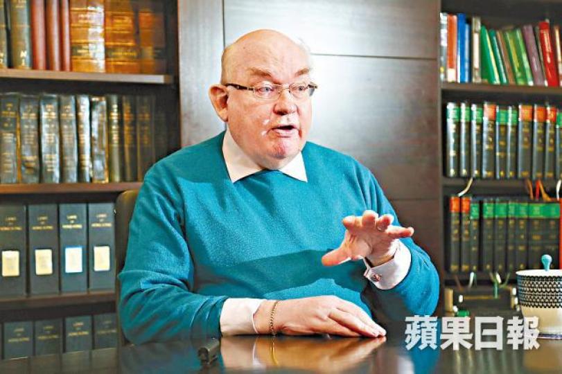 ■戴啟思強調大律師公會已盡力為一地兩檢草案提供法律意見。資料圖片 ■戴啟思強調大律師公會已盡力為一地兩檢草案提供法律意見。資料圖片