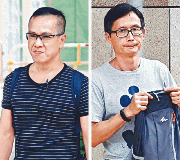 ■值日官吳沛樞(左)及高級警員陳偉明(右)分別有9次及14次巡倉記錄屬造假。資料圖片 ■值日官吳沛樞(左)及高級警員陳偉明(右)分別有9次及14次巡倉記錄屬造假。資料圖片