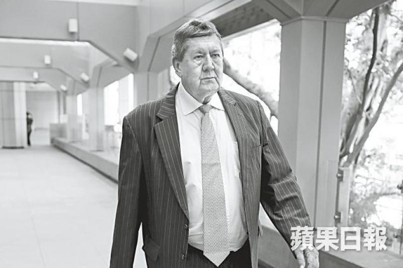 ■艾勤賢最近一次現身於上月唐琳玲法庭影相案。■蔡騏指師傅艾勤賢重視身教。