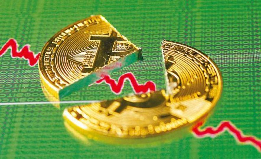 ■比特幣弱勢未止,今年內累跌一半。資料圖片 ■比特幣弱勢未止,今年內累跌一半。資料圖片