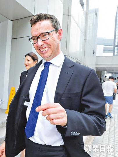 ■競委會聘請御用大律師Mark Hoskins出戰首宗競爭法訴訟。朱永倫攝 ■競委會聘請御用大律師Mark Hoskins出戰首宗競爭法訴訟。朱永倫攝