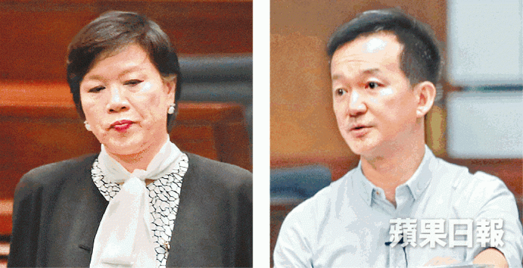 ■梁美芬(左圖)在陳志全議案中加入「尊重華人社會家庭價值」等字眼。 ■梁美芬(左圖)在陳志全議案中加入「尊重華人社會家庭價值」等字眼。