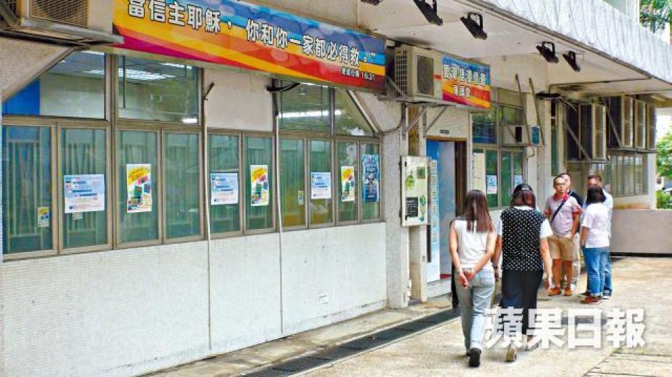 ■倪立賢所屬的浸信會東頭堂昨照常舉行崇拜。倪立賢