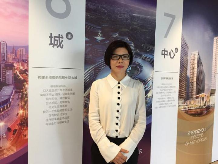 ■融信中國首席財務官曾飛燕。
■融信中國首席財務官曾飛燕。