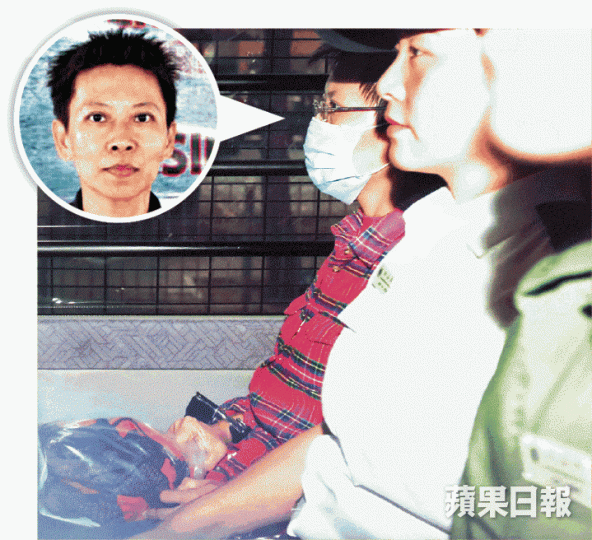 ■女被告詹心桀(圓圖)應訊後由囚車押走。李家皓攝 ■女被告詹心桀(圓圖)應訊後由囚車押走。李家皓攝