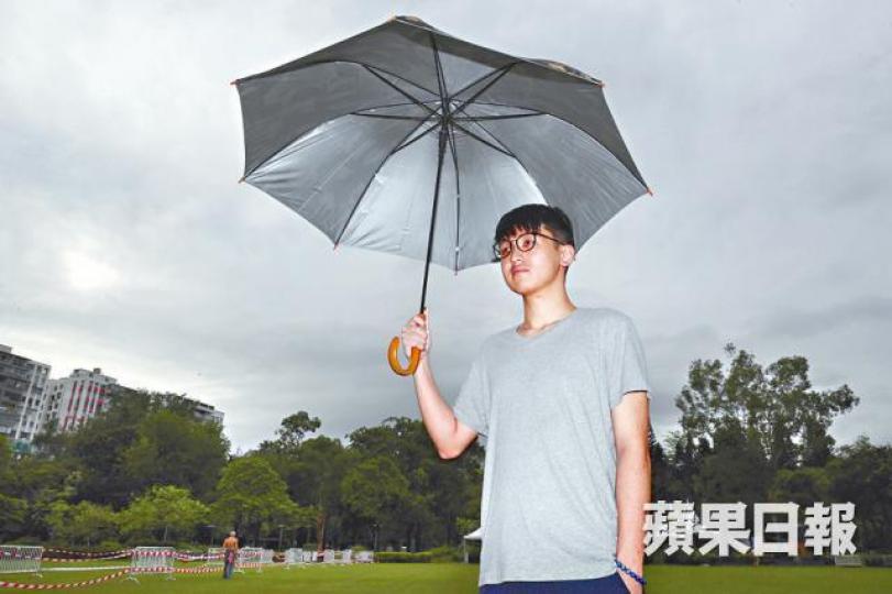 ■嶺大學生會前會長李翰林堅信學界留力為社會找出路。 ■嶺大學生會前會長李翰林堅信學界留力為社會找出路。