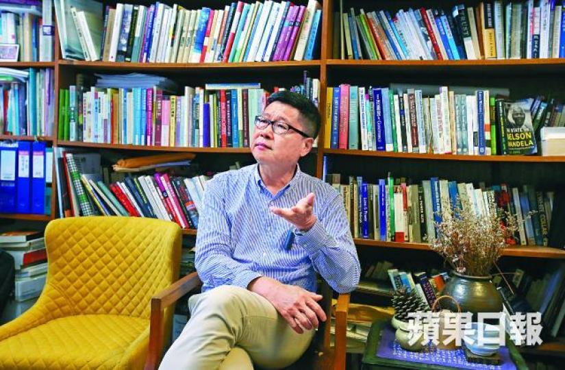 ■陳健民對今年7.1遊行人數不感樂觀。黎樹雄攝 ■陳健民對今年7.1遊行人數不感樂觀。黎樹雄攝