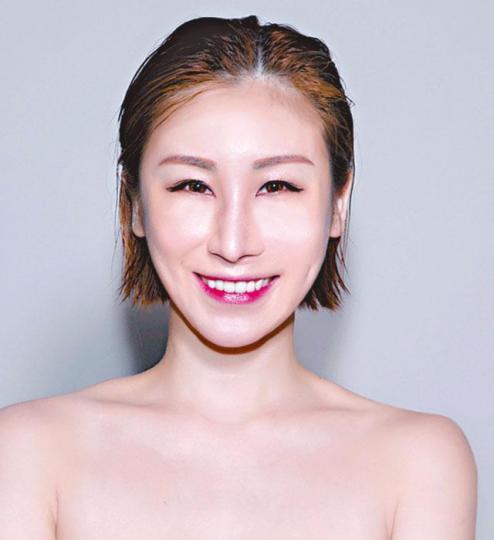 ■整容後的迪子(圖),承認月前到韓國做削顴骨手術。整容前 ■整容後的迪子(圖),承認月前到韓國做削顴骨手術。整容前
