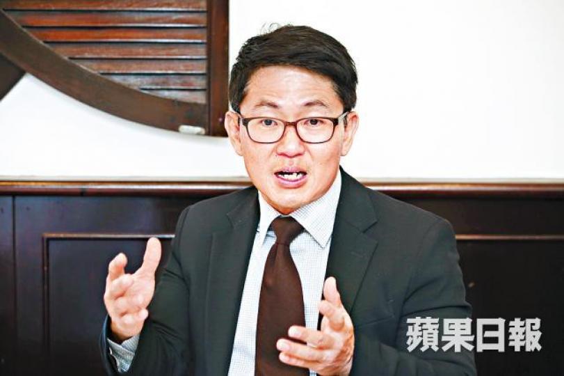 ■新加坡銀行董事總經理李文修。晉平安攝 ■新加坡銀行董事總經理李文修。晉平安攝