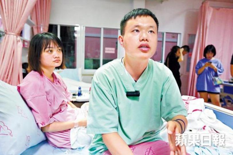 ■上海人吳先生憶述事發經過。朱永倫攝 ■上海人吳先生憶述事發經過。朱永倫攝