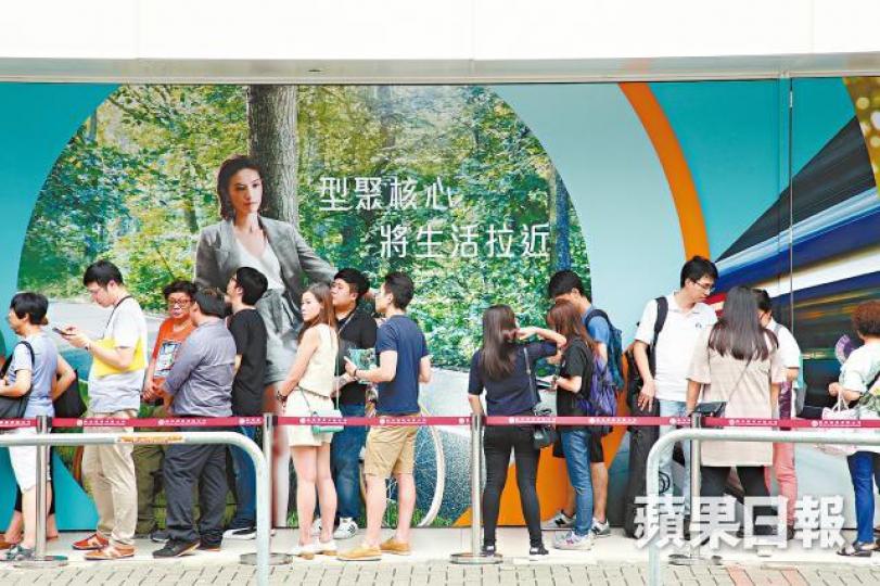 ■珀玥售樓處過去3日累積逾6,700人次參觀。 ■珀玥售樓處過去3日累積逾6,700人次參觀。