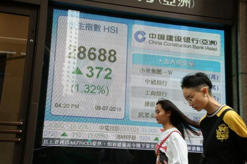 ■港股昨升372點。晉平安攝 ■港股昨升372點。晉平安攝