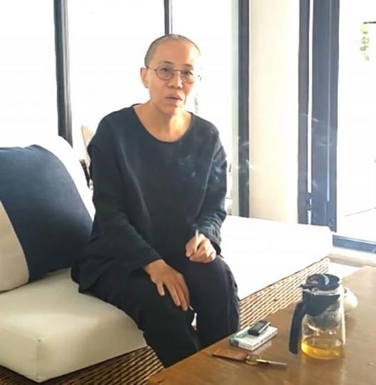 ■劉曉波死後,劉霞曾被軟禁。 ■劉曉波死後,劉霞曾被軟禁。