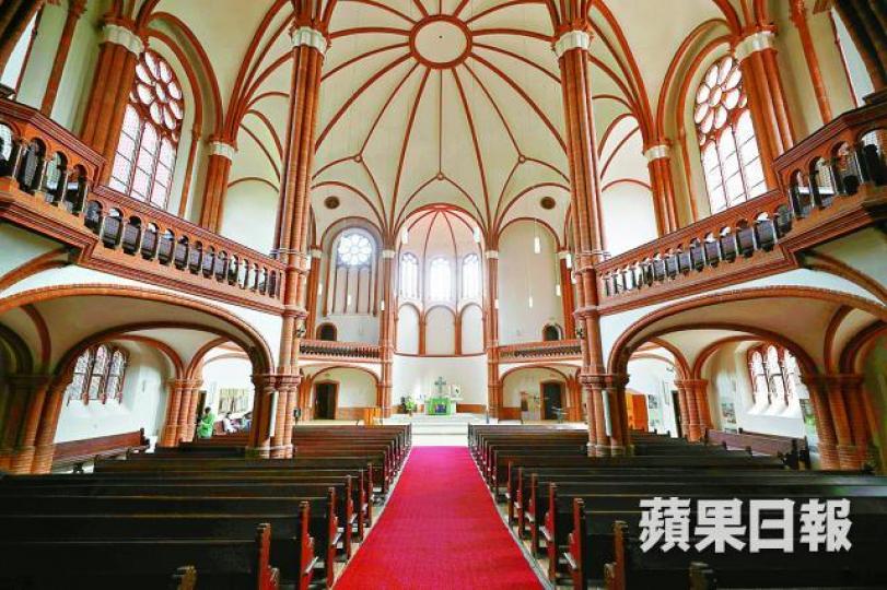 ■劉曉波追思會今在柏林客西馬尼教堂舉行。何家達攝 ■劉曉波追思會今在柏林客西馬尼教堂舉行。何家達攝