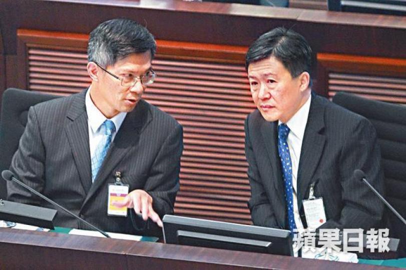 ■丘樹春(左)續由白韞六(右)授權做廉署署理執行處首長,為期三個月。 ■丘樹春(左)續由白韞六(右)授權做廉署署理執行處首長,為期三個月。