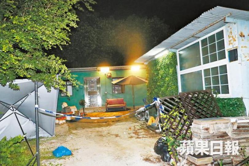 ■發生虐狗案的村屋位於流浮山屏廈路沙江村。 ■發生虐狗案的村屋位於流浮山屏廈路沙江村。