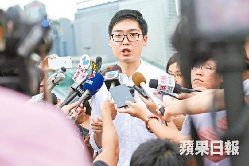 ■民族黨召集人陳浩天近年多次受訪,傳媒機構隨時被視為宣傳港獨。 ■民族黨召集人陳浩天近年多次受訪,傳媒機構隨時被視為宣傳港獨。