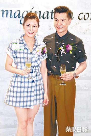 ■陳展鵬與女友單文柔首次以情侶檔一齊搵真銀。 ■陳展鵬與女友單文柔首次以情侶檔一齊搵真銀。