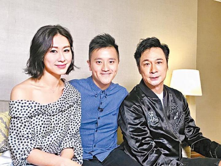 ■吳鎮宇(右)與胡定欣早前接受許文軒訪問。 ■吳鎮宇(右)與胡定欣早前接受許文軒訪問。