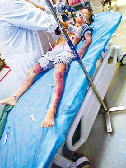 ■女童被親生父親活活打死。■涉打死親生女的狠心父蔣某被拘捕。 ■女童被親生父親活活打死。■涉打死親生女的狠心父蔣某被拘捕。