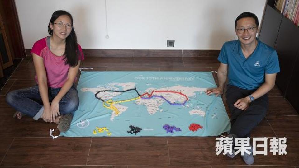 ■年輕夫婦Alvin及Isabel用38萬元環遊世界,拒做樓奴。 ■年輕夫婦Alvin及Isabel用38萬元環遊世界,拒做樓奴。