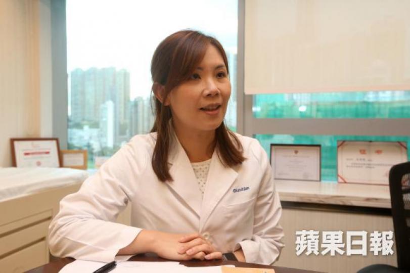 ■高級營養師陳勁芝稱,以生果取代蔬菜易攝取過量糖份。王子俊攝 ■高級營養師陳勁芝稱,以生果取代蔬菜易攝取過量糖份。王子俊攝