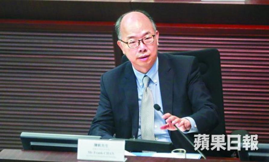 運房局長陳帆■沙中綫紅磡站工程再被揭有鋼筋接駁問題。資料圖片 運房局長陳帆■沙中綫紅磡站工程再被揭有鋼筋接駁問題。資料圖片