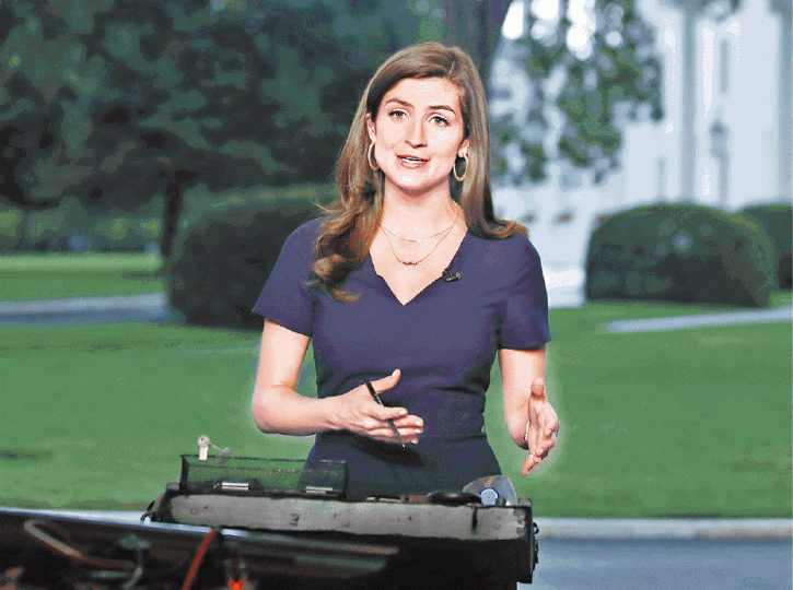 ■被禁採訪的CNN記者科林斯。 美聯社 ■被禁採訪的CNN記者科林斯。 美聯社