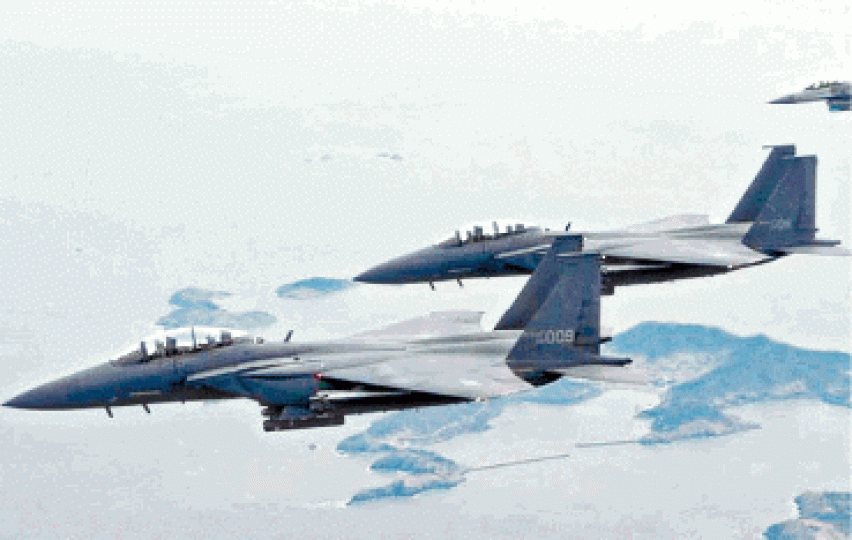 ■南韓F-15K戰機 ■南韓F-15K戰機