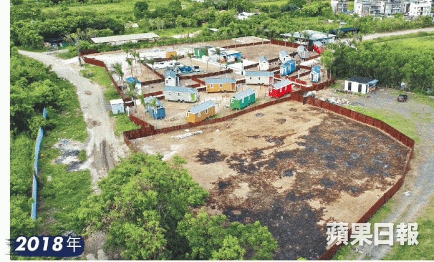 ■錦田季節性水牛田濕地昨日所見已被乾地取替，不少土地圍封或繼續有填土活動，或用作休閒農莊及露營車營地。朱家駿攝■錦田水牛田屬季節性濕地，曾是香港觀鳥熱點。張浩輝/香港觀鳥會■該處發生違例填土活動。香港觀鳥會■規劃署要求將土地恢復原狀，但濕地反被填平。