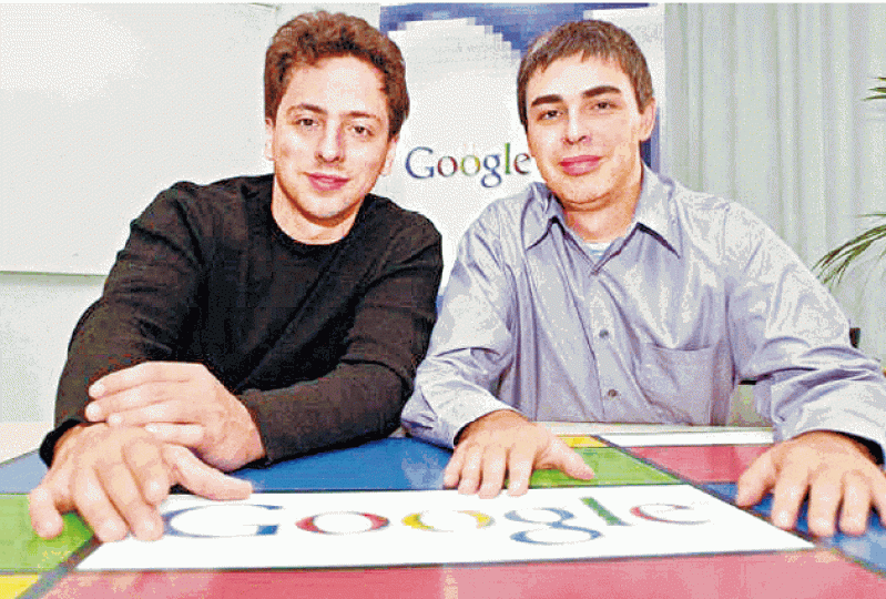 ■Google創辦人布林（左）與佩奇一直以「不作惡」作為公司宗旨。互聯網■倘Google推出過濾版搜尋引擎，內地網民所獲的資訊亦會受到中國限制。設計圖片