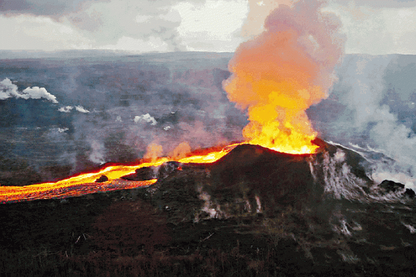 ■基拉韋厄火山持續爆發了多月。 ■基拉韋厄火山持續爆發了多月。