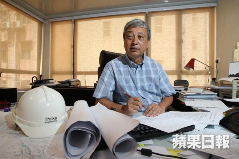 ■倪學仁估計,是次土瓜灣大規模沉降事件中,或有人沒按機制剎停工程,容許承建商繼續施工。 ■倪學仁估計,是次土瓜灣大規模沉降事件中,或有人沒按機制剎停工程,容許承建商繼續施工。