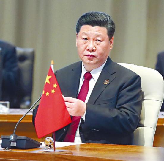 習近平■美國總統特朗普向美國商界領袖狠批習近平的「一帶一路」政策。路透社 習近平■美國總統特朗普向美國商界領袖狠批習近平的「一帶一路」政策。路透社
