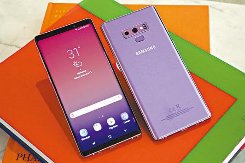 ■Note9規格升級,螢幕達6.4吋。美聯社 ■Note9規格升級,螢幕達6.4吋。美聯社