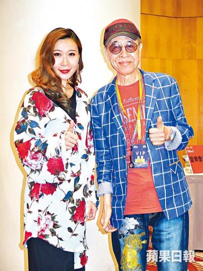 ■葉振棠笑言自己未老人癡呆,所以認得朱紫嬈。 ■葉振棠笑言自己未老人癡呆,所以認得朱紫嬈。
