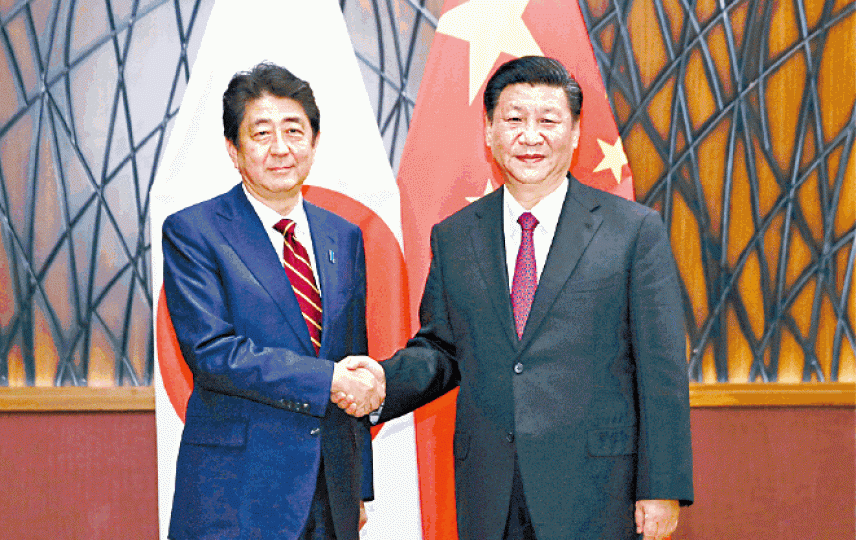 ■安倍盼與習近平再次會面。資料圖片 ■安倍盼與習近平再次會面。資料圖片