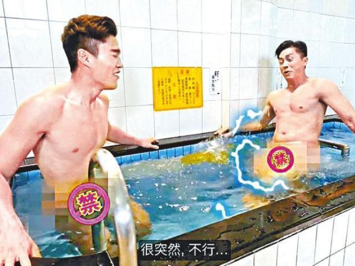 ■森美被指禁字太細輸給丁子朗(左),昨日自撐是遠近問題。電視圖片 ■森美被指禁字太細輸給丁子朗(左),昨日自撐是遠近問題。電視圖片
