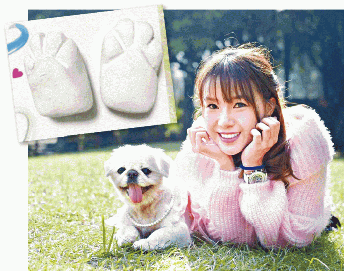 ■Carol訂製愛犬的立體手印(上圖),但貨不對辦。受訪者提供圖片 ■Carol訂製愛犬的立體手印(上圖),但貨不對辦。受訪者提供圖片