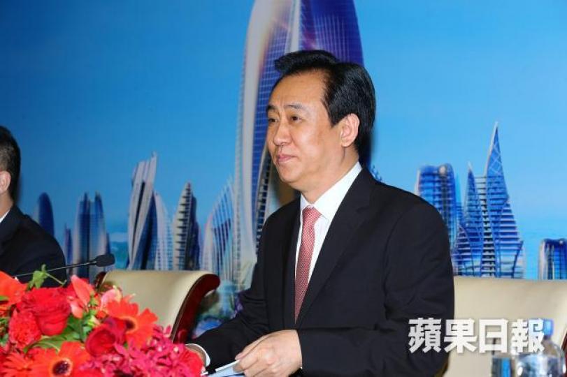■內房股近日表現不錯，恒大創近日新高。圖為恒大主席許家印。　資料圖片