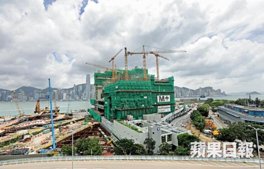 西九管理局上周宣佈與M+博物館承建商新昌終止工程合約。資料圖片 西九管理局上周宣佈與M+博物館承建商新昌終止工程合約。資料圖片