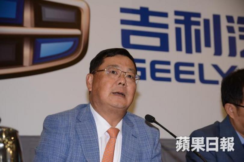 桂生悅表示，吉利將從傳統汽車公司變為新能源公司。何耀勤攝