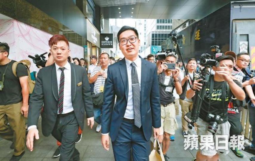 陳浩天自發表演講後一直遭建制派圍攻。資料圖片 陳浩天自發表演講後一直遭建制派圍攻。資料圖片